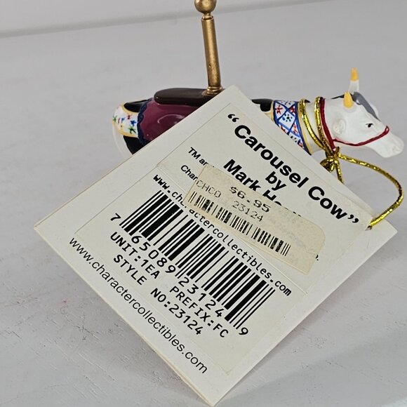 Cow Parade Mini Moo Carousel Cow Figurine 2002 #23124 - Picture 6 of 8